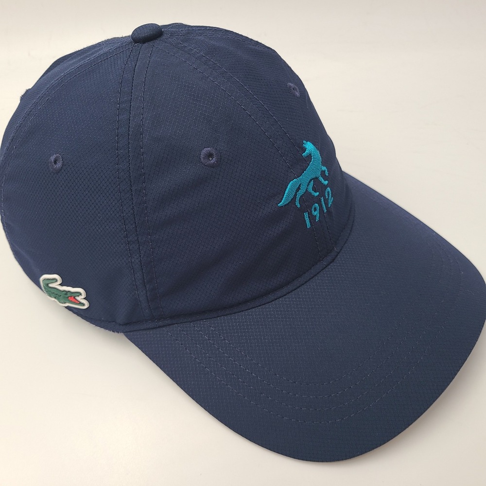 Keswick Hall Hat Strapback (Fits Small) Lacoste Sport Blue Golf Course Club Men